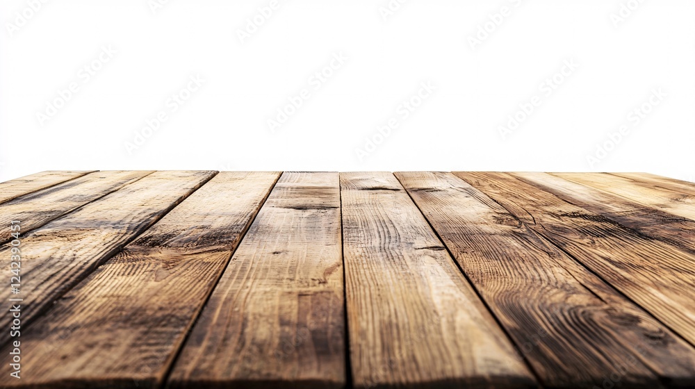 Plenty of space for product placement on a rustic wooden tabletop Plenty of space for product placement on a rustic wooden tabletop