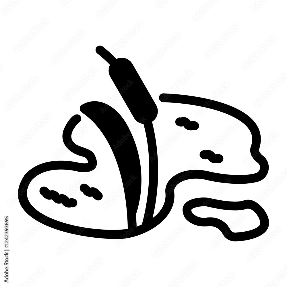 Obraz premium pond Solid icon