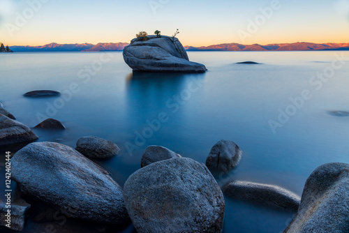 Lake Tahoe at sunrise photo