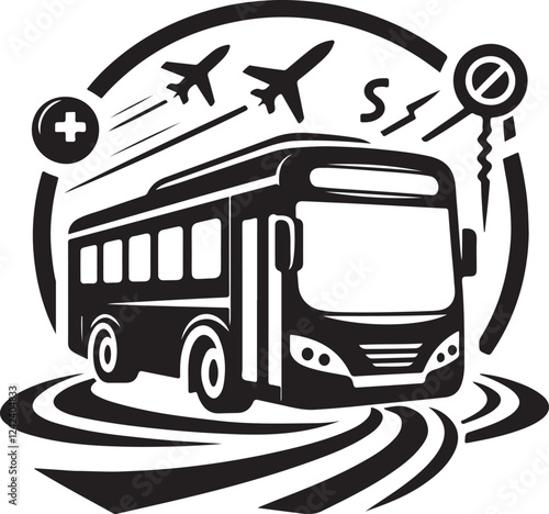  Bus Designs for Transportation and Travel Graphics