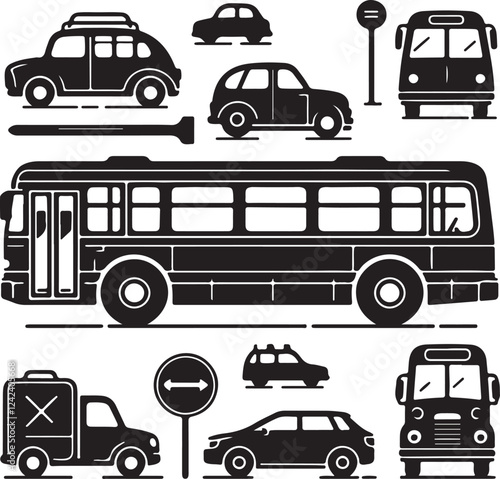  Bus Designs for Transportation and Travel Graphics