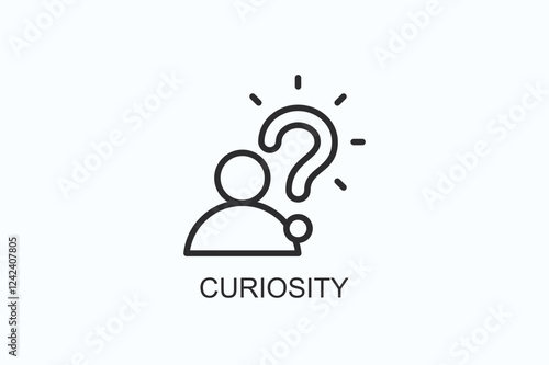Curiosity Icon Or Logo Isolated Illustration