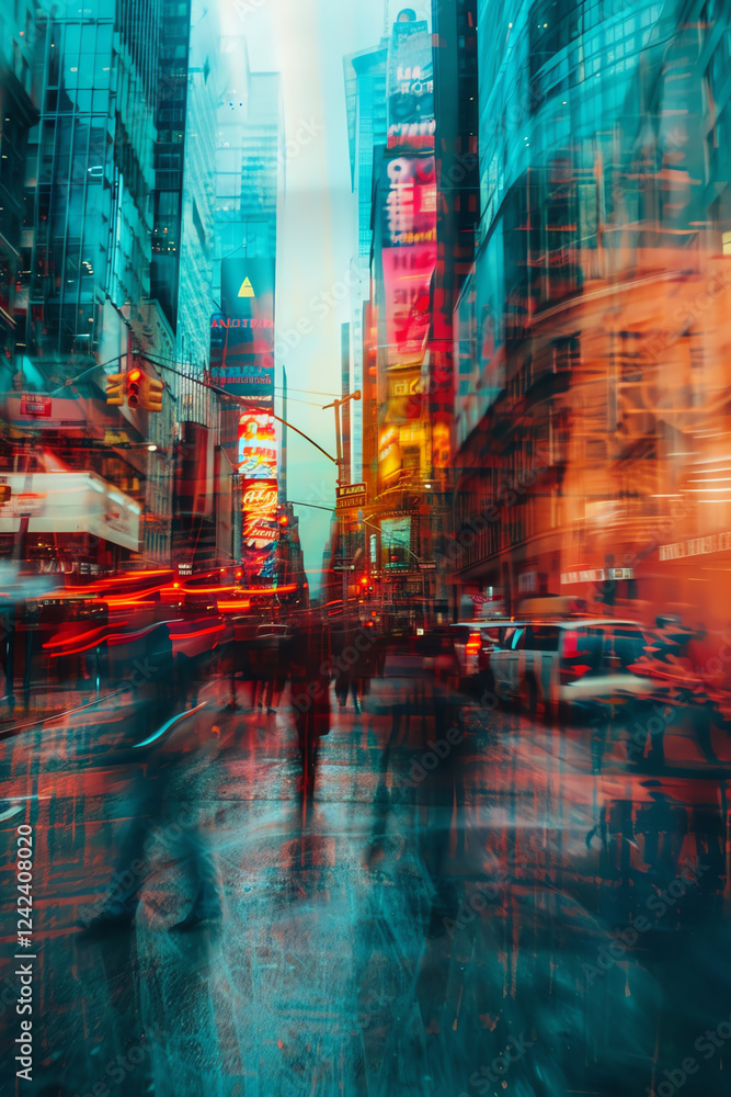 Capture the essence of Impressionism through a eye-level view of a bustling city street, reflecting the psychological concept of fleeting moments with a dynamic, unexpected camera angle Capture the essence of Impressionism through a eye-level view of a bustling city street, reflecting the psychological concept of fleeting moments with a dynamic, unexpected camera angle