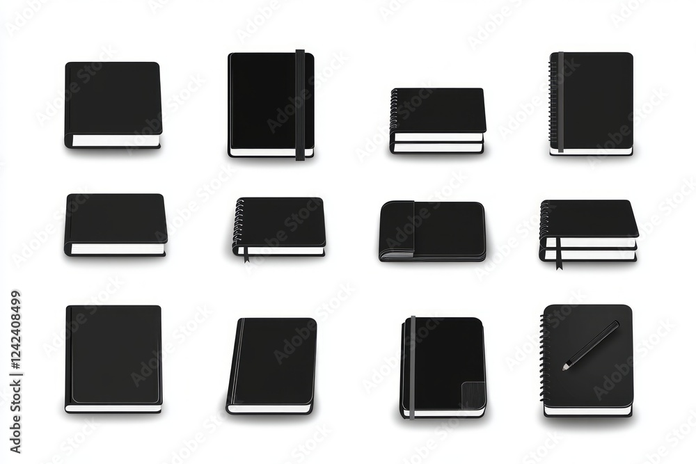 Elegant Black Notebooks Collection - Stylish and Functional Elegant Black Notebooks Collection - Stylish and Functional