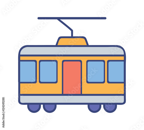 Tram Front View Icon