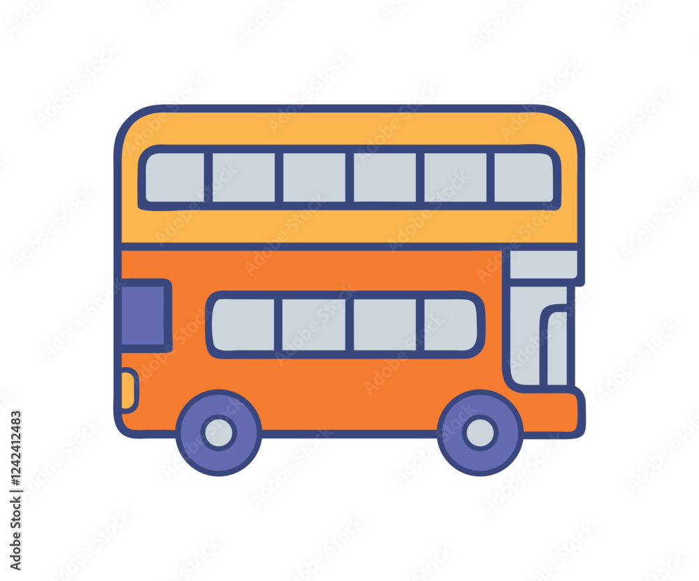 London Double Decker Bus Icon London Double Decker Bus Icon