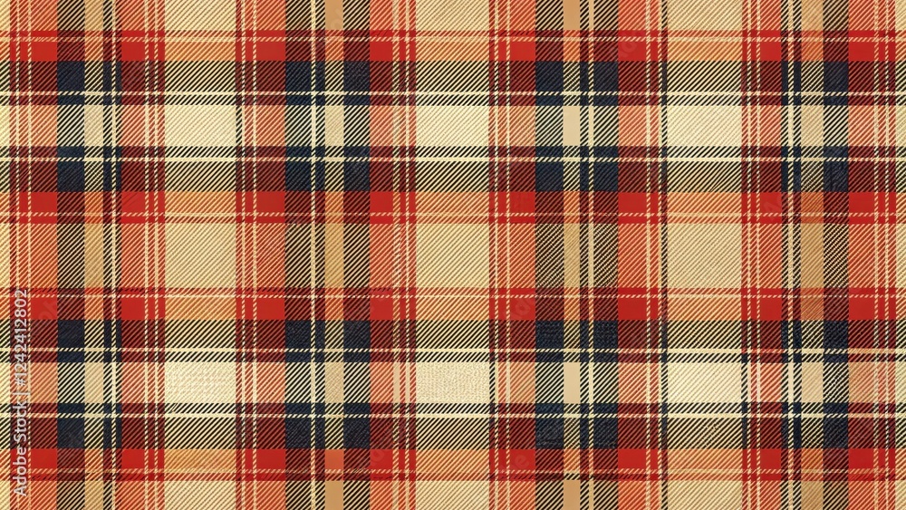 Rustic Autumnal Plaid Fabric Texture A Seamless Pattern for Design Projects Rustic Autumnal Plaid Fabric Texture A Seamless Pattern for Design Projects