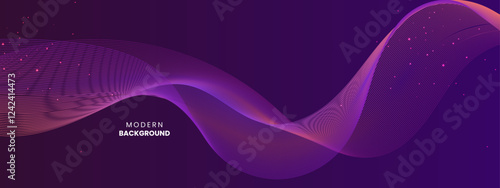 Vibrant purple abstract gradient background design perfect for presentations, branding, and digital artwork, featuring flowing artistic wave patterns and a dynamic color blend.