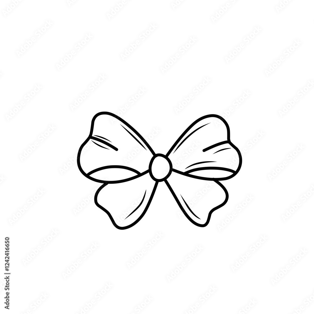 doodle sketch of bow tie