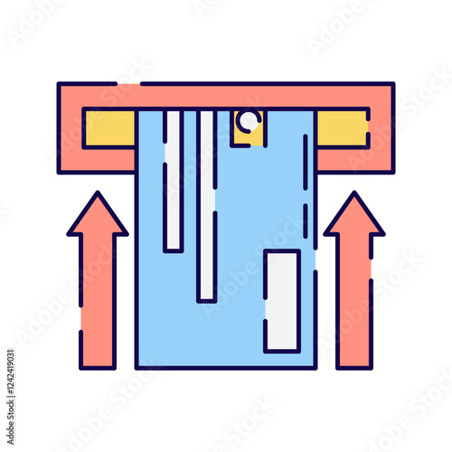 ATM Transaction, An ATM slot with a card being inserted or withdrawn.