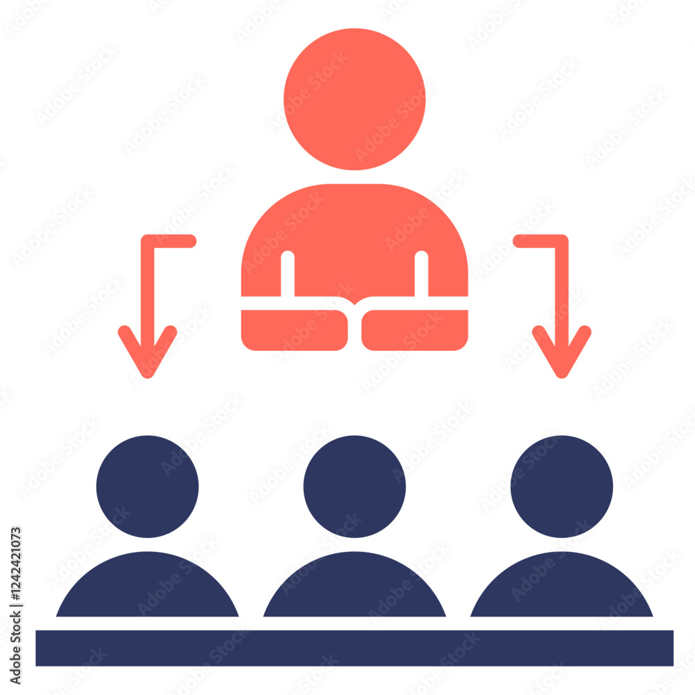 Fototapeta premium Executive Coaching Icon