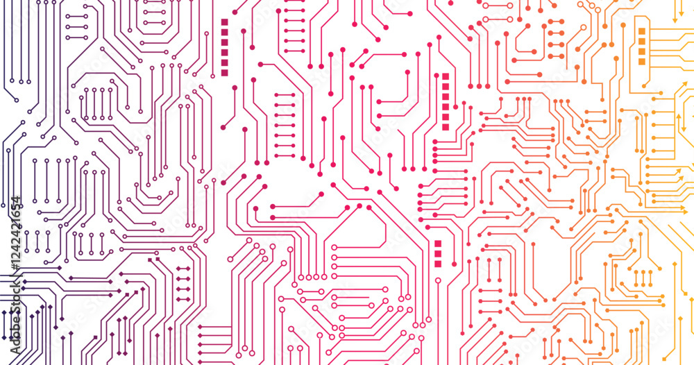 Vector circuit for communication technology background concept. Vector circuit for communication technology background concept.