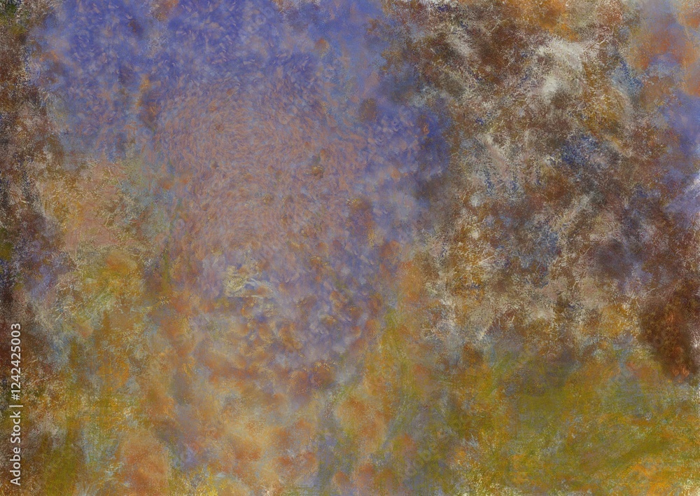 Colorful gradient background with color transitions. Colorful gradient background Chalk illustration gives an impressionist style to the painting.