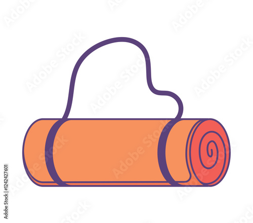 Yoga mat illustration