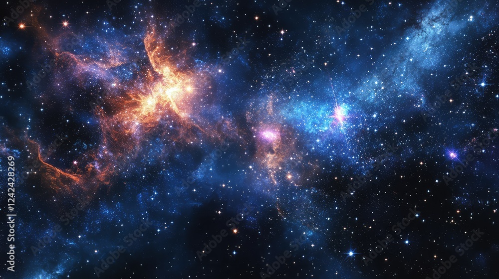 Stunning Cosmic Nebula in Deep Space with Dazzling Stars and Colorful Gas Clouds Capturing the Wonders of the Universe in Stunning Detail Stunning Cosmic Nebula in Deep Space with Dazzling Stars and Colorful Gas Clouds Capturing the Wonders of the Universe in Stunning Detail