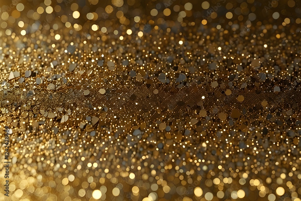 Metallic gold glitter background Generative AI Metallic gold glitter background Generative AI