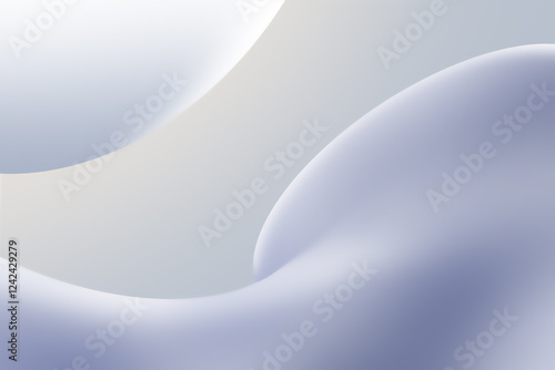 Minimalist abstract background with soft shapes in muted tones photo