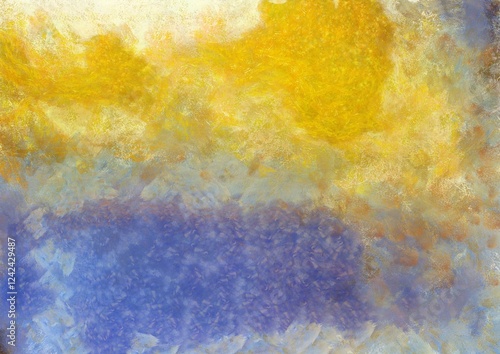 Obraz na płótnie Colorful gradient background with color transitions. Colorful gradient background Chalk illustration gives an impressionist style to the painting. w salonie