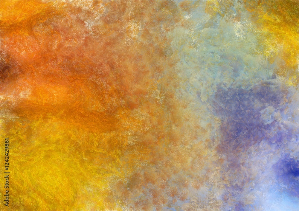 Colorful gradient background with color transitions. Colorful gradient background Chalk illustration gives an impressionist style to the painting.