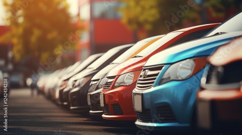 Vibrant Display of Diverse Cars Ready for Purchase photo