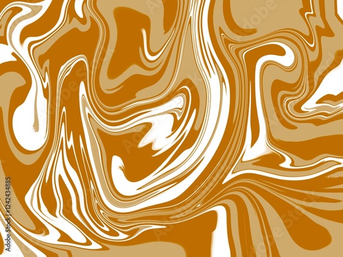 seamless pattern with golden swirls