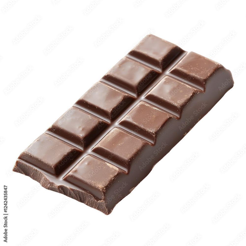 Single chocolate bar isolate on transparent background, PNG file Single chocolate bar isolate on transparent background, PNG file