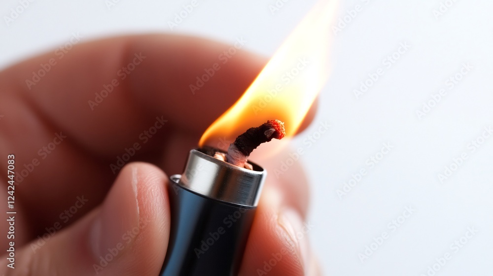 A Close-Up Shot of a Lighter's Flame A Close-Up Shot of a Lighter's Flame