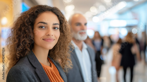 Wallpaper Mural Smiling woman in a suit at a shopping mall
 Torontodigital.ca