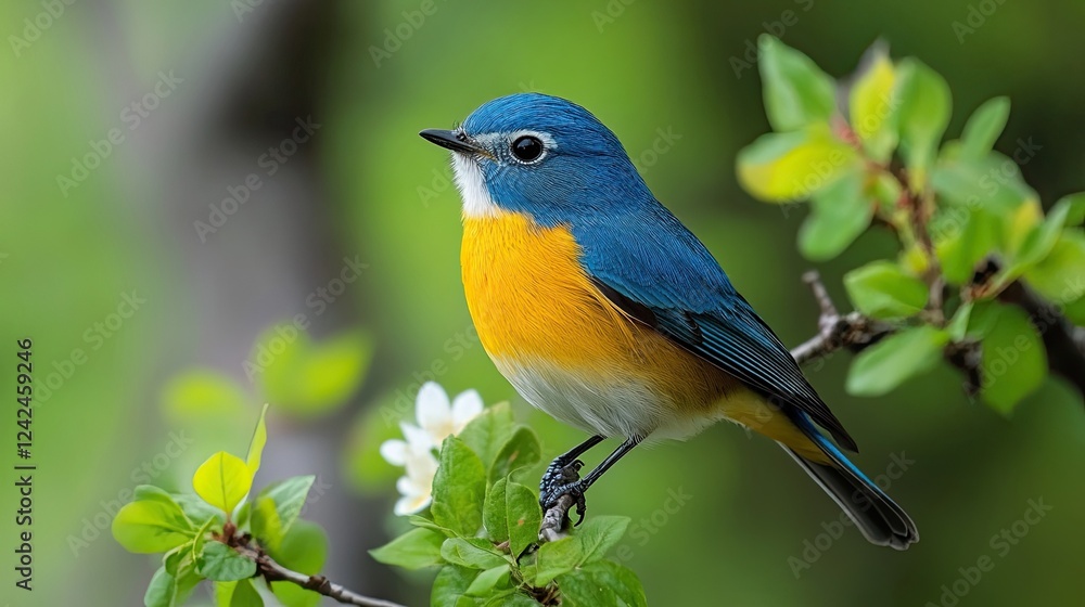 Fototapeta premium Birds in Nature Flying, Nesting, or Perched in Natural Environments oe Perfect for Wildlife, Birdwatching, and Avian Photography, capturing birds in their native habitats