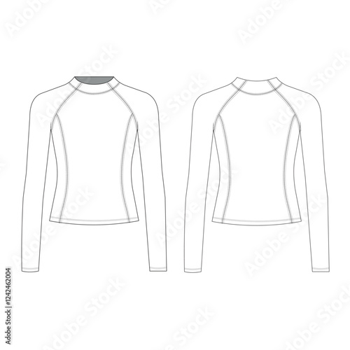 women active wear mockup template clothing vector design