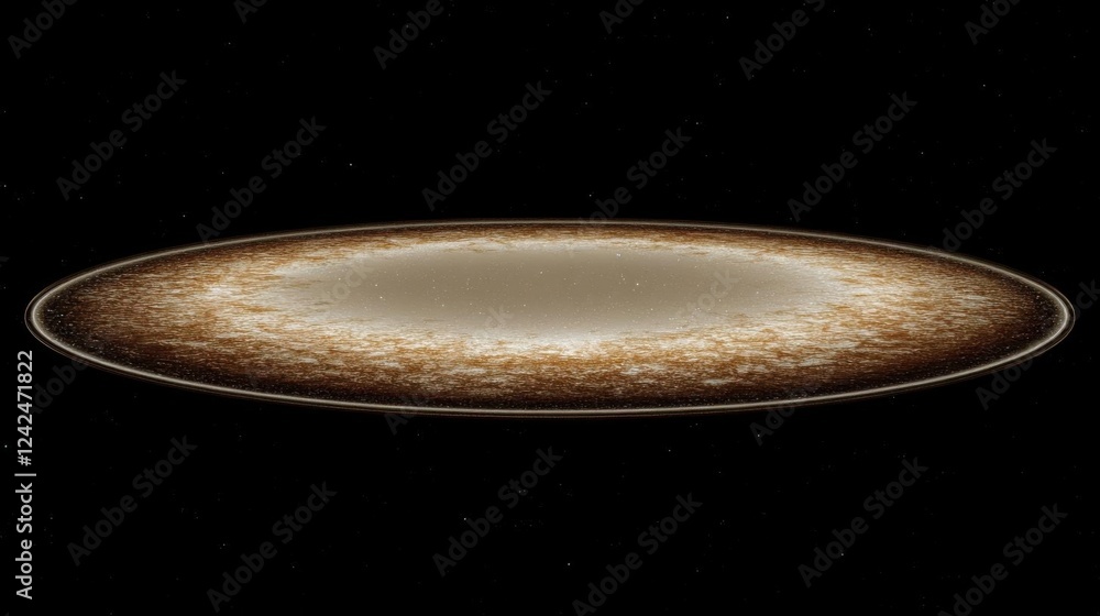 Galaxy Forms Flat Disk with Stars and Cosmic Dust. Galaxy Evolution and Formation. Galaxy Forms Flat Disk with Stars and Cosmic Dust. Galaxy Evolution and Formation.