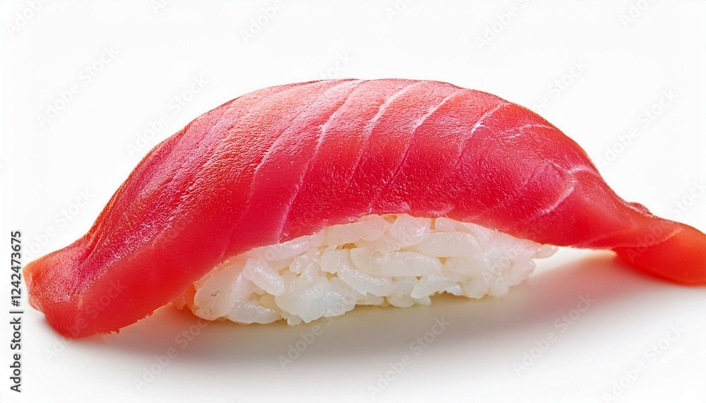 Sushi on a white background. Sushi nigiri tuna isolated white background