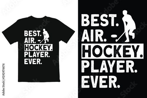 Air Hockey Playing Mode T-Shirt Design