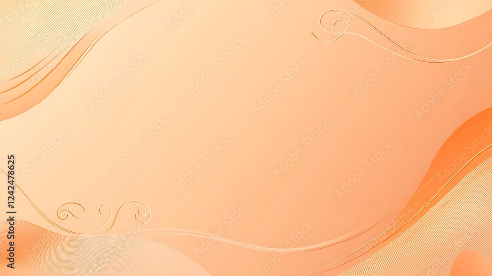 Orange wave background design Orange wave background design