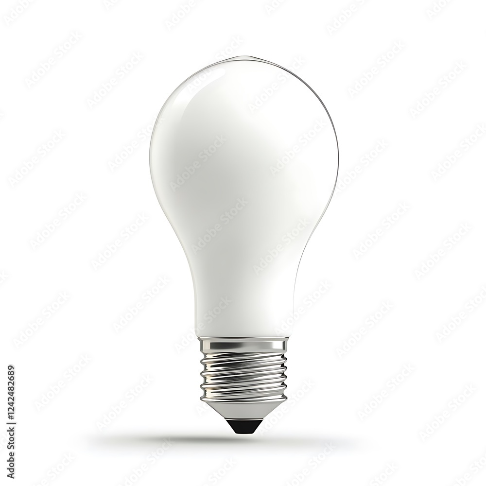 3D Render of a Bluetooth Smart Light Bulb, Isolated on White Background 3D Render of a Bluetooth Smart Light Bulb, Isolated on White Background