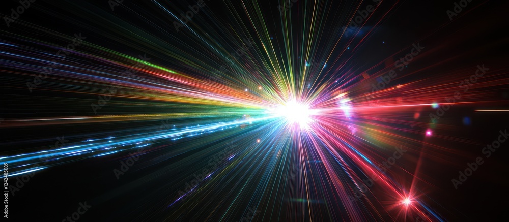 Isolated capture of a single photon emission as a bright flash on a camera sensor. Isolated capture of a single photon emission as a bright flash on a camera sensor.