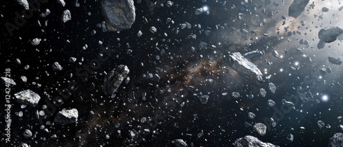 A Chaotic Scene of Asteroids in the Darkness of Space