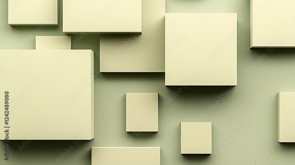 Pale green boxes, abstract background, design Pale green boxes, abstract background, design
