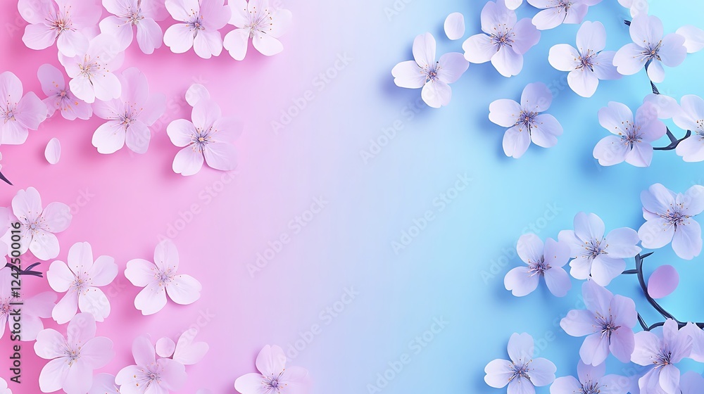 Pastel cherry blossoms spring background Pastel cherry blossoms spring background