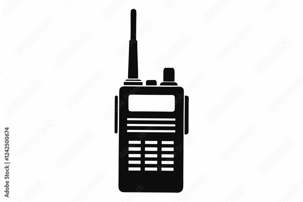 walkie talkie silhouette walkie talkie silhouette