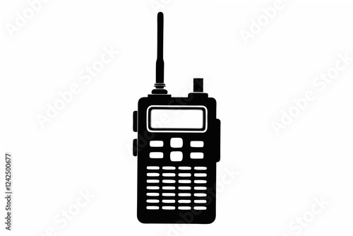 walkie talkie  silhouette