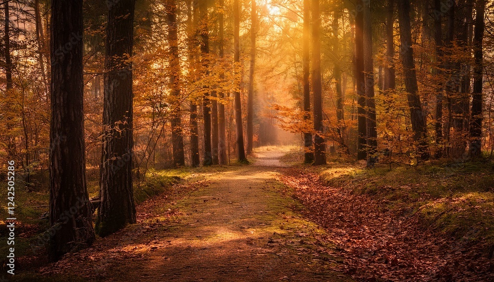 Fototapeta premium Enchanting Autumn Path