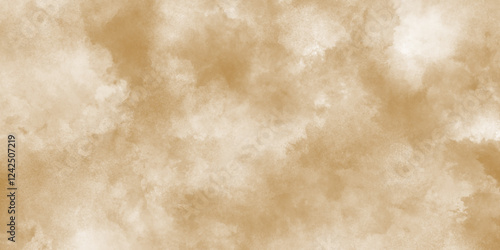 Old parchment paper of brown grunge texture, Grunge and smooth paper texture of brown surface, light brown grunge velvety texture with brown color and grainy stains.