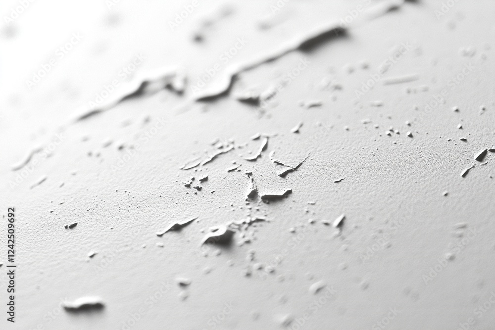 Abstract Close-Up of Flaking White Paint Texture: A Study in Decay and Surface Detail Abstract Close-Up of Flaking White Paint Texture: A Study in Decay and Surface Detail