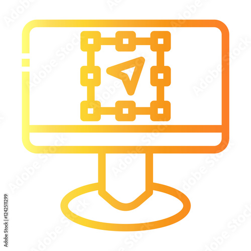 selection Line Gradient Icon