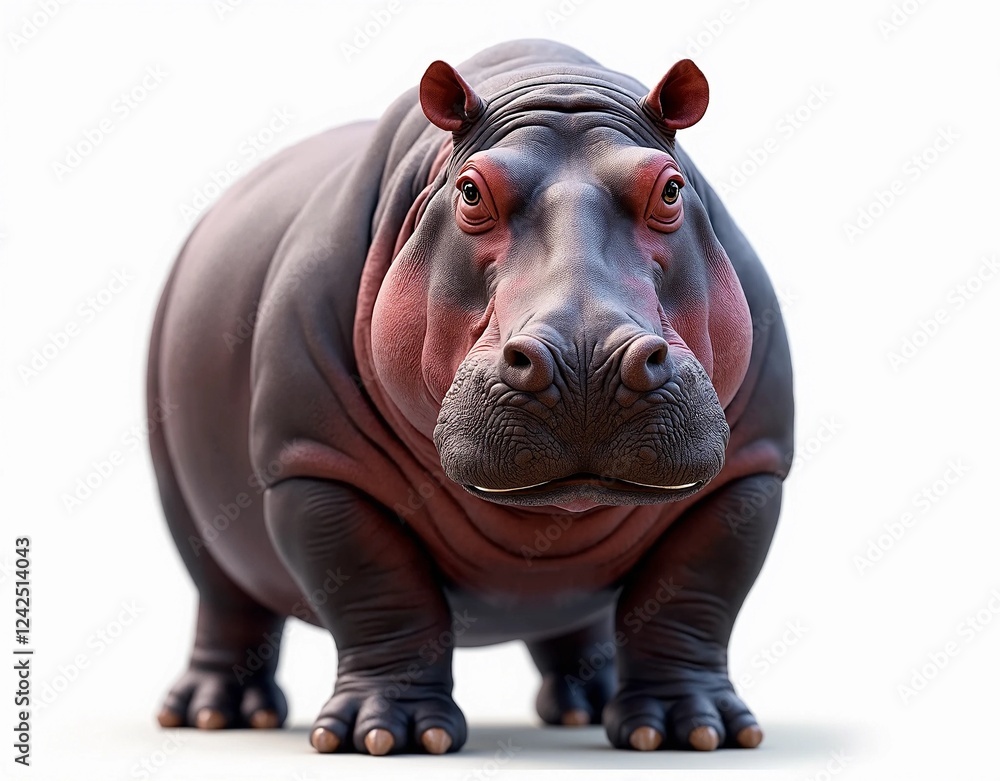 hippopotamus isolated on white background hippopotamus isolated on white background