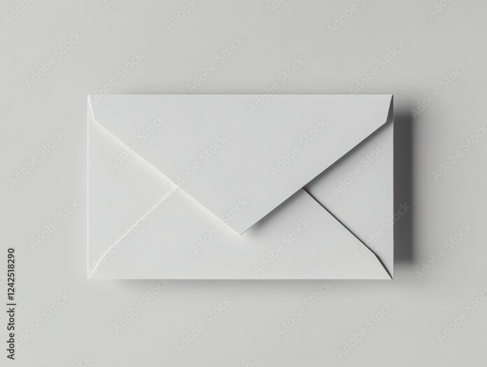 White Paper Envelope Stationary Message Delivery Postal Communication Mailing Document Correspondence