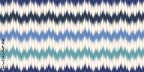 Ethnic ikat seamless pattern.beautiful pattern. floral embroidery, bohemian style, abstract flower art print. ethnic ikat abstract art. seamless fabric. ikat design for fabric, wallpaper, clothing.	