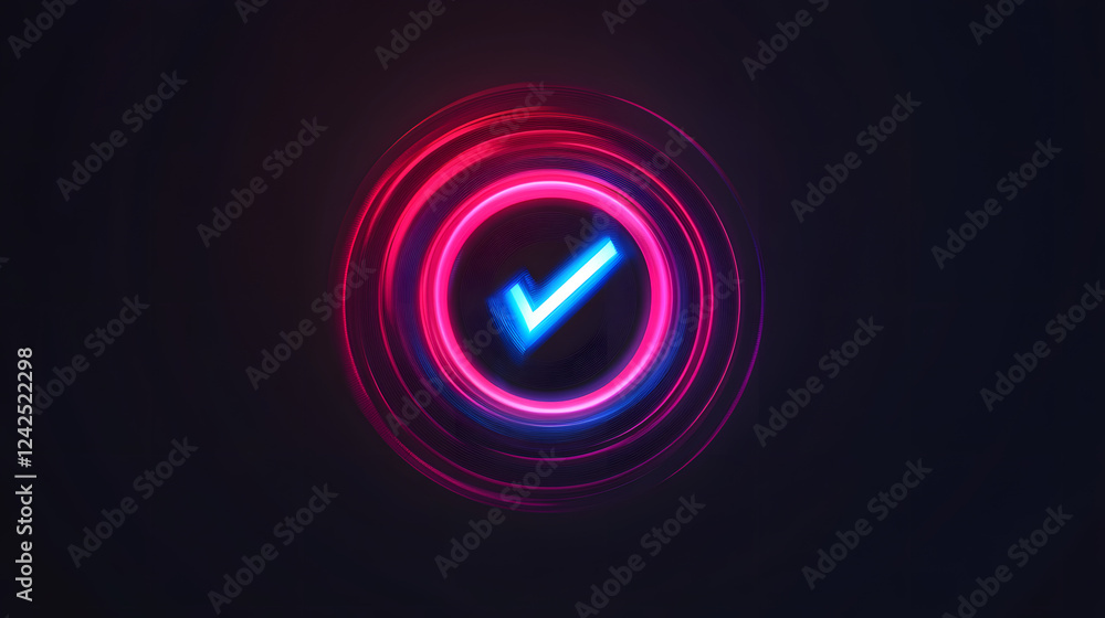 glowing neon sign on black background icon. glowing neon sign on black background icon.