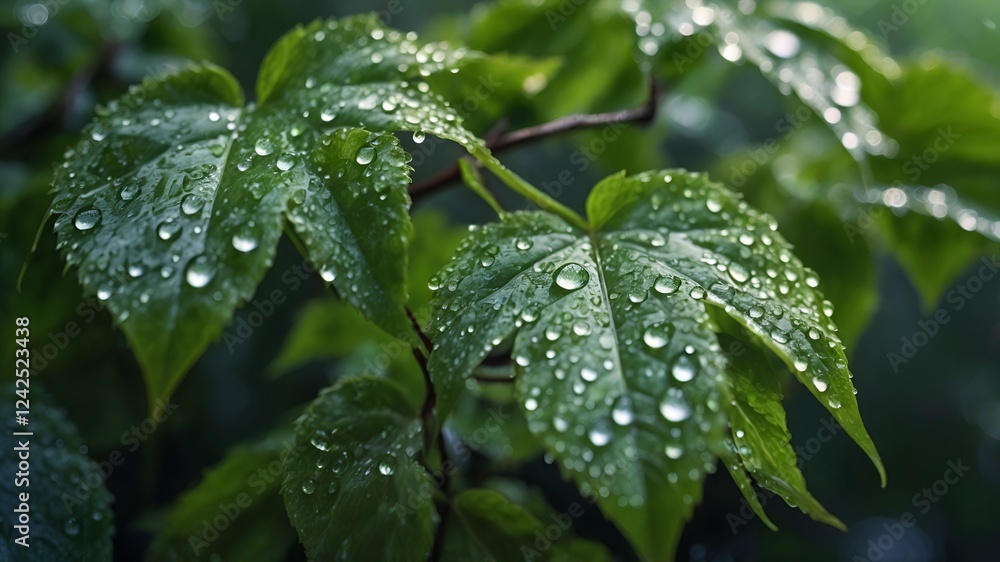 close-up green leaves, water droplets on leaves, macro leaf texture, ultra high resolution leaf, 8K macro nature, fresh green foliage, dew on leaves, glistening water droplets, natural close-up close-up green leaves, water droplets on leaves, macro leaf texture, ultra high resolution leaf, 8K macro nature, fresh green foliage, dew on leaves, glistening water droplets, natural close-up
